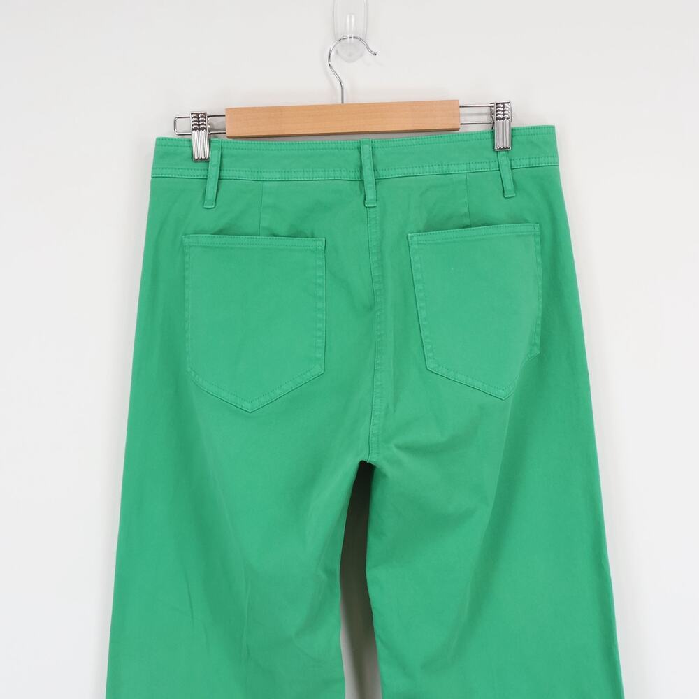 J.Crew Wide Leg Trouser Chino Summer Yard Green Size 29 NWT - Picture 7 of 9